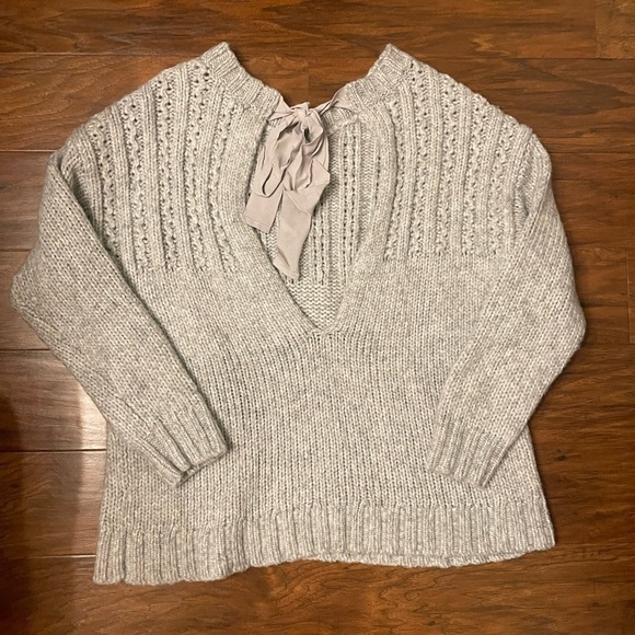 Aerie Chunky Wool Blend Sweater Size L - Picture 3 of 4